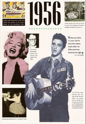 Elvis 1956 … It was Presley's breakout year in music, TV, and films
