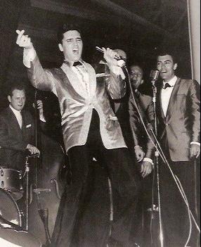 Elvis Presley on stage in Hawaii 1961