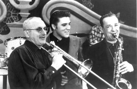 Elvis Presley with Tommy and Jimmy Dorsey