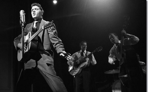 Elvis Presley on Stage Show 1956