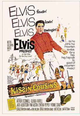 Elvis Presley in Kissin Cousins poster