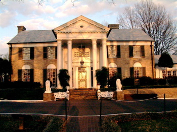 Graceland, Elvis Presley's home, front view