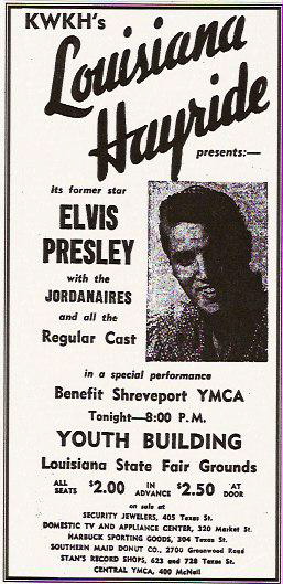 Elvis Presley Louisiana Hayride Ad