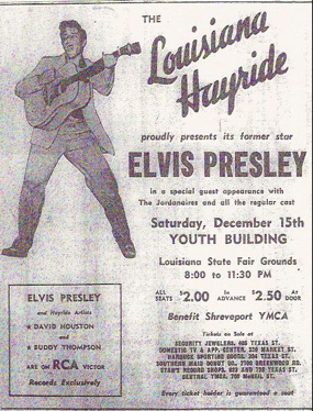 Elvis Presley Louisiana Hayride Ad