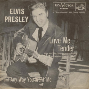 Elvis Presley Love Me Tender sleeve