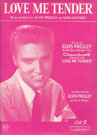 Love Me Tender Elvis Presley Post Card 