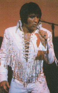 Elvis Presley On Stage in Las Vegas