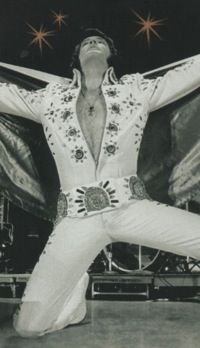 Elvis Presley on Stage in Las Vegas