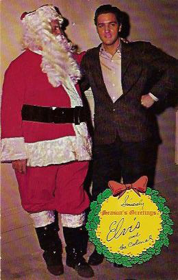 Elvis Presley Christmas postcard