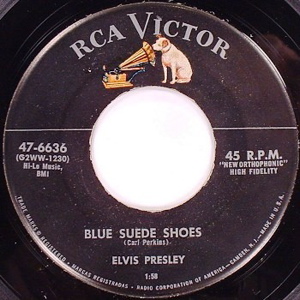 Blue Suede Shoes label