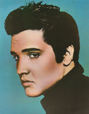 Colorized Elvis photo 1956