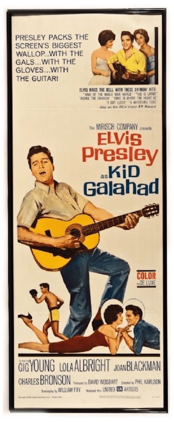 Elvis Presley in Kid Galahad Poster