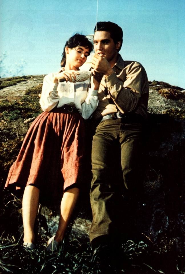 Millie Perkins and Elvis Presley