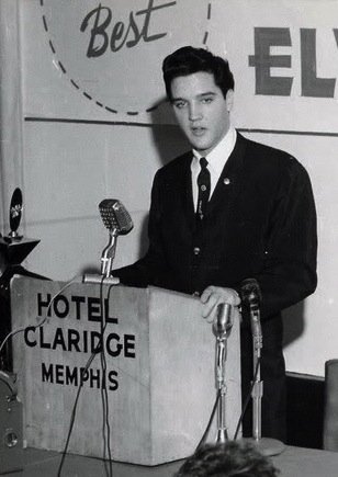 Elvis at Memphis Press Conference 1961