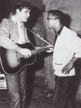Sammy Davis Jr and Elvis 1957