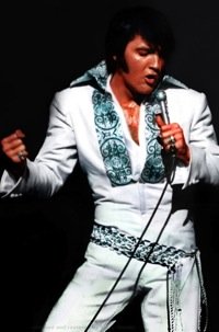 Elvis Presley on Stage in 1970