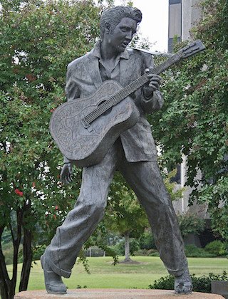 Elvis Presley Statue in Memphis