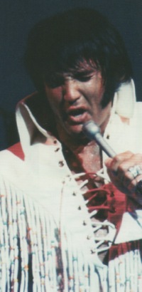 Elvis Presley On Stage in Las Vegas